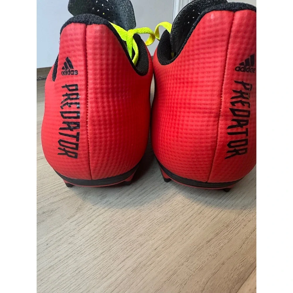 Adidas Predator Freak .4 FxG Soccer Cleats Red Black Yellow Mens 13.5 FY0625